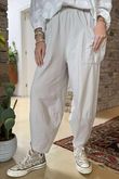 Made in Italy Lagenlook Shelby Cocoon Pant Stone 